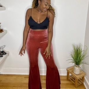 Rose high waist wide leg bell bottoms.